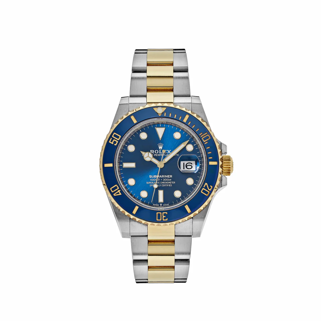 Rolex Submariner Yellow Gold Blue Dial